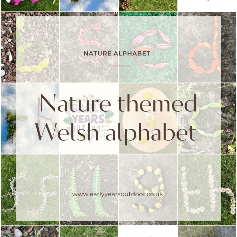 Welsh Nature Alphabet - Yr Wyddor - Early Years Outdoor