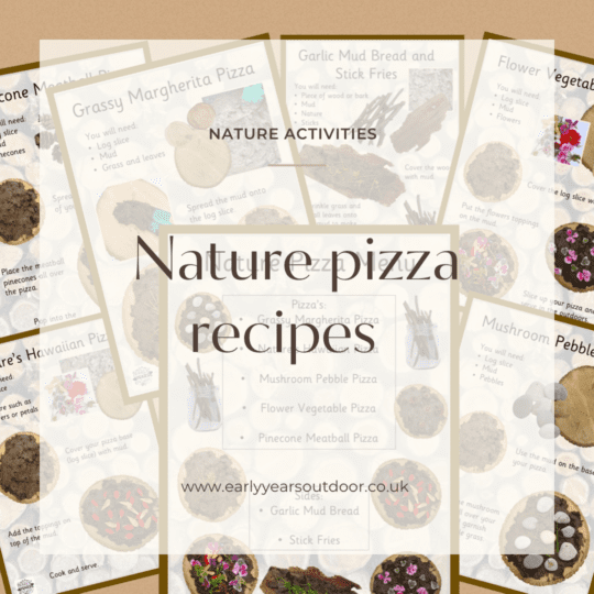 Nature pizza recipes - Early Years Outdoor